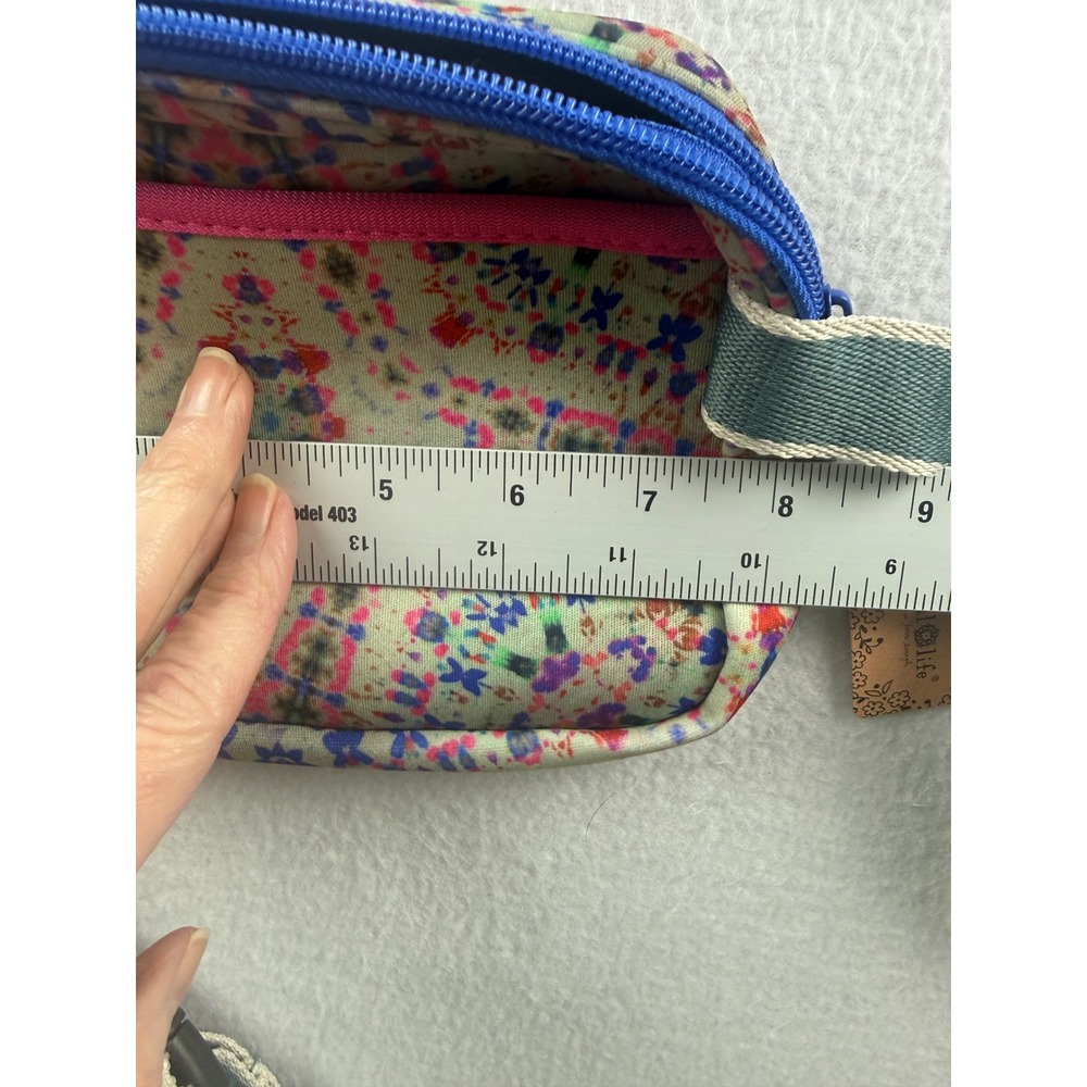 Natural Life Kaleidoscope Tie Dye Belt Bag Fanny Pack Multi Color NWT - Picture 9 of 9